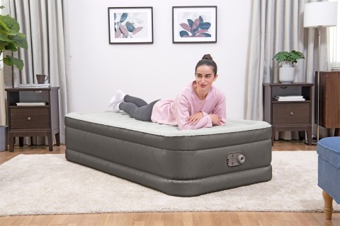 Bestway 69048 / 23 dmuchany materac Pojedynczy materac Szary, Biały Unisex Bestway