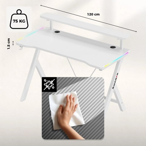 Biurko Huzaro Hero 1.9 RGB White Huzaro