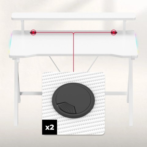 Biurko Huzaro Hero 1.9 RGB White Huzaro