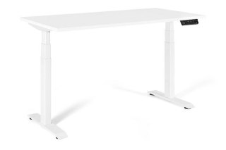 Biurko/Stolik z regulowaną wysokością UNIQUE ACTIVE I 14-C103W-W-140-YZ-02 biały stelaż i blat, 140X70 cm UNIQUE
