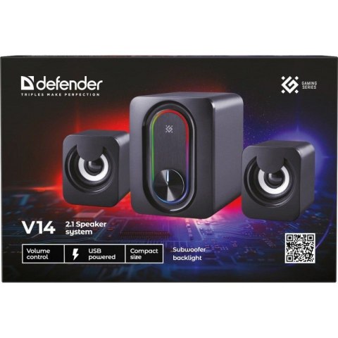 DEFENDER GŁOŚNIKI KOMPUTEROWE V14 2.1 BLUETOOTH 11W USB 65314 Defender
