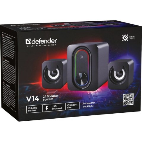 DEFENDER GŁOŚNIKI KOMPUTEROWE V14 2.1 BLUETOOTH 11W USB 65314 Defender