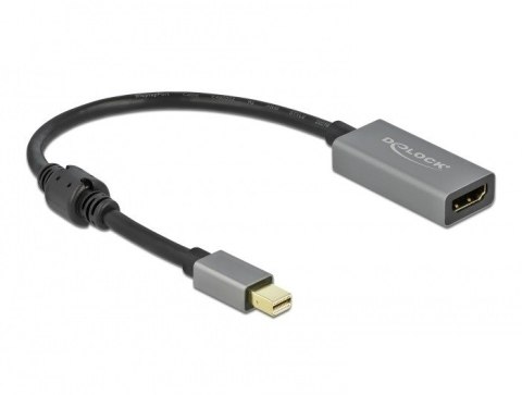 DeLOCK 66570 adapter kablowy 0,2 m Mini DisplayPort HDMI Typu A (Standard) Czarny, Szary DELOCK