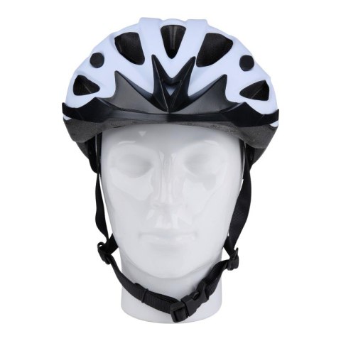 Dunlop - Kask rowerowy MTB regulowany rozmiar M 55-58 cm (Biało-Czarny) Dunlop