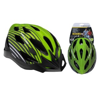 Dunlop - Kask rowerowy MTB regulowany rozmiar M 55-58 cm (Zielono-Czarny) Dunlop