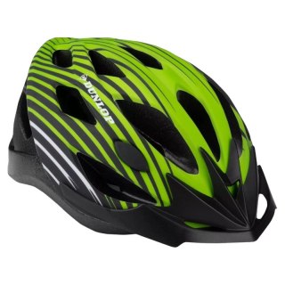 Dunlop - Kask rowerowy MTB regulowany rozmiar M 55-58 cm (Zielono-Czarny) Dunlop