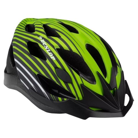 Dunlop - Kask rowerowy MTB regulowany rozmiar M 55-58 cm (Zielono-Czarny) Dunlop