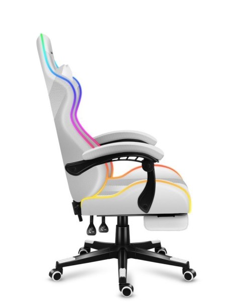 FOTEL GAMINGOWY HUZARO FORCE 4.7 RGB White Huzaro