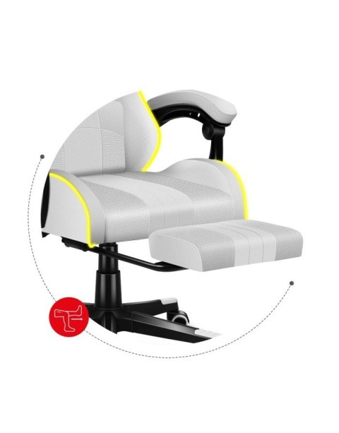 FOTEL GAMINGOWY HUZARO FORCE 4.7 RGB White Huzaro