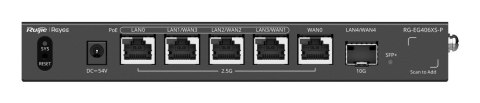 Ruijie Networks RG-EG406XS-P ruter 2.5 Gigabit Ethernet Czarny Ruijie