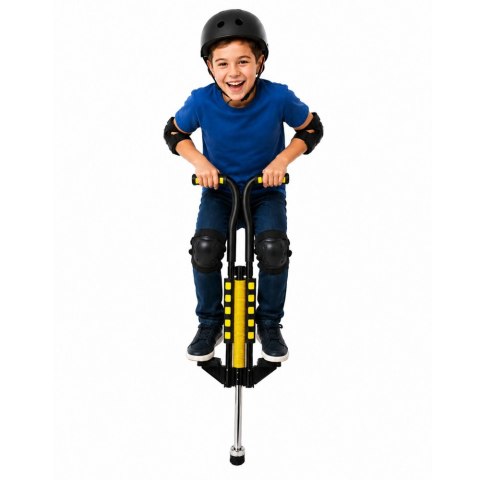 Skoczek Drążek Pogo Do Skakania Dla Dzieci Jump Stick Do 70kg Żółty LEAN TOYS