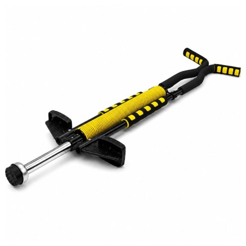 Skoczek Drążek Pogo Do Skakania Dla Dzieci Jump Stick Do 70kg Żółty LEAN TOYS