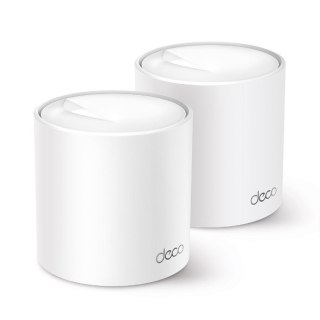 TP-Link Deco X50 (2-pack) Dual-band (2.4 GHz/5 GHz) Wi-Fi 6 (802.11ax) Biały 3 Wewnętrzne TP-LINK