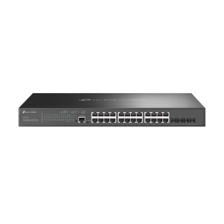 TP-Link Omada SG3428XMP przełącznik sieciowy Zarządzany L2+ Gigabit Ethernet (10/100/1000) Obsługa PoE 1U Czarny TP-LINK