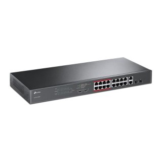 TP-Link TL-SL1218MP przełącznik sieciowy Nie zarządzany Fast Ethernet (10/100) Obsługa PoE Czarny TP-LINK