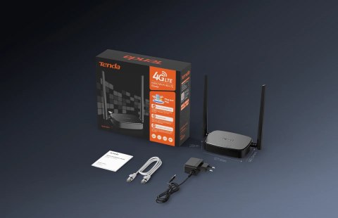 Tenda 4G05 router bezprzewodowy Fast Ethernet Jedna częstotliwości (2,4 GHz) Czarny Tenda