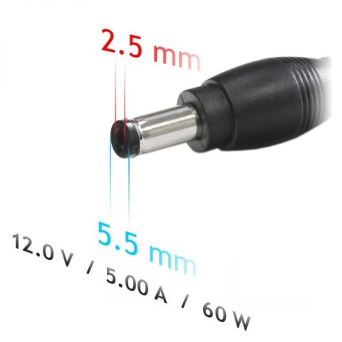Akyga AK-ND-30 adapter zasilający/ inwentor Wewnętrzna 60 W Czarny Akyga