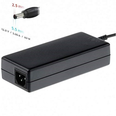 Akyga AK-ND-30 adapter zasilający/ inwentor Wewnętrzna 60 W Czarny Akyga