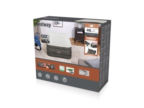 Bestway 69048 / 23 dmuchany materac Pojedynczy materac Szary, Biały Unisex Bestway