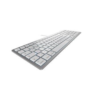 CHERRY KC 6000C FOR MAC klawiatura Uniwersalne USB QWERTZ Niemiecki Srebrny Cherry
