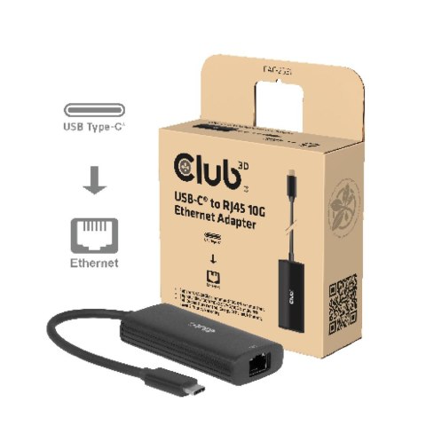 Club3D Adapter USB-C > RJ45 10Gbps St/Bu retail Club 3D