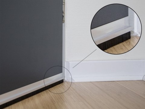 DeLOCK Pasek fiszbinowy 40mm z prosty profilem aluminiowym - długość 1 m DELOCK