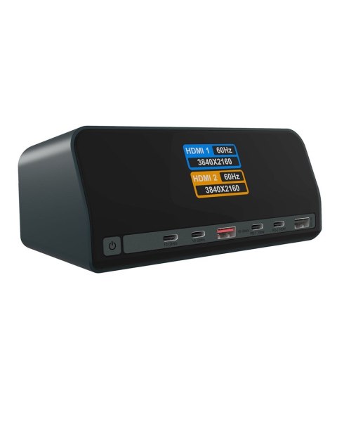 ICY BOX Heart Dock 2300 Przewodowa USB 3.2 Gen 2 (3.1 Gen 2) Type-C Antracyt No name