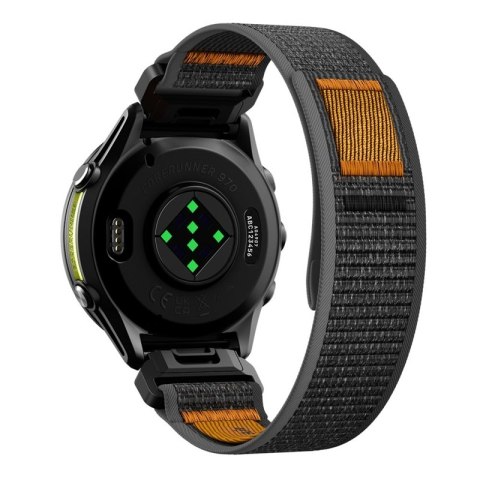 Spigen Athlex Air - Pasek do Garmin QuickFit 22 mm (Active Black / Orange) Spigen