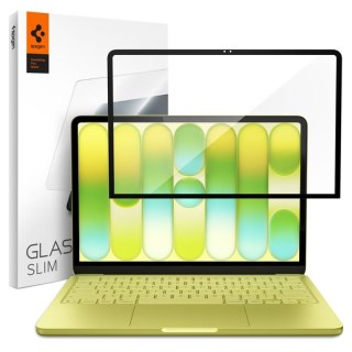 Spigen Glas.tR Slim FC - Szkło hartowane do MacBook Neo (Czarna ramka) Spigen