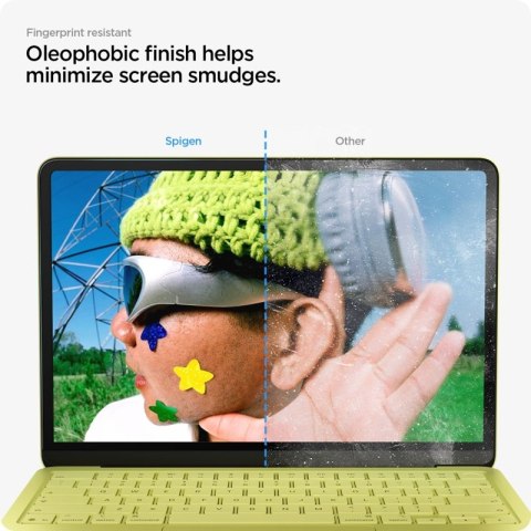 Spigen Glas.tR Slim FC - Szkło hartowane do MacBook Neo (Czarna ramka) Spigen