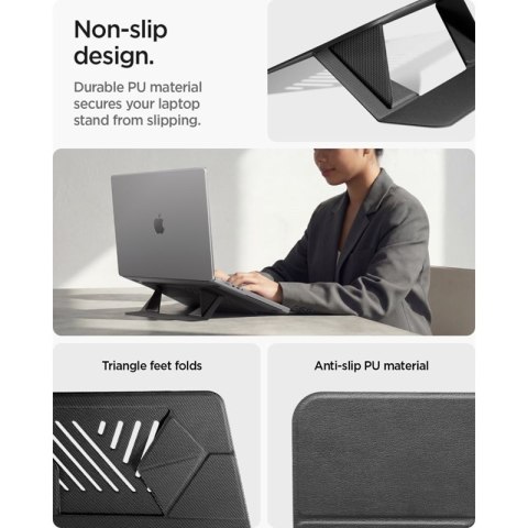 Spigen LD201-S6 Slimfold - Podstawka / stojak pod laptopa / tablet (Space Grey) Spigen