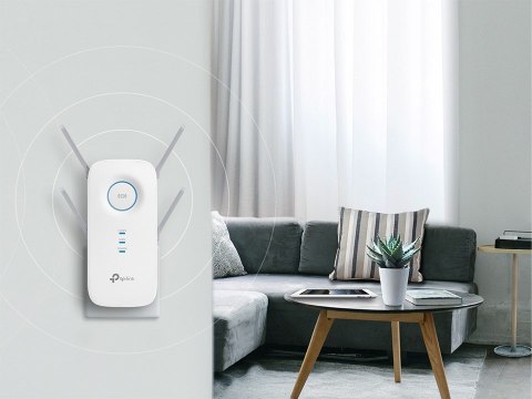 TP-LINK RE650 Nadajnik sieciowy Biały 10, 100, 1000 Mbit/s TP-LINK