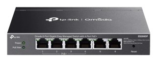 TP-Link Omada ES206GP łącza sieciowe Zarządzany Gigabit Ethernet (10/100/1000) Obsługa PoE Czarny TP-LINK