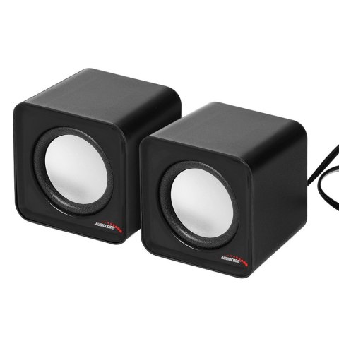 Zestaw głośników komputerowe AUDIOCORE AC870B (2.0; kolor czarny) AUDIOCORE