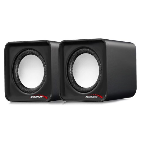 Zestaw głośników komputerowe AUDIOCORE AC870B (2.0; kolor czarny) AUDIOCORE