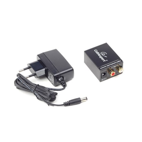 Adapter GEMBIRD DSC-OPT-RCA-001 (Toslink - RCA ; kolor czarny) GEMBIRD