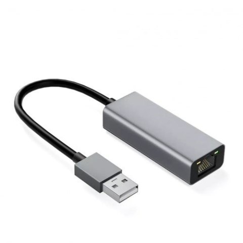 Adapter aluminiowy RJ45 do USB Typ-A 10/100/1000 Mb/s IBOX