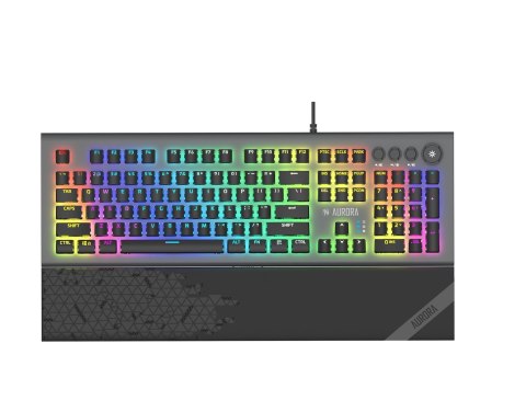 IBox Aurora K-5 klawiatura USB QWERTY Srebrny IBOX