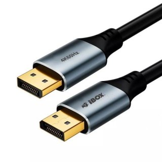 Kabel DisplayPort 4k60Hz złota wtyczka 1m IBOX