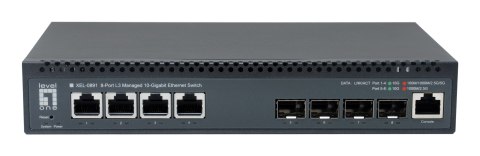 LevelOne XEL-0891 Zarządzany L3 10G Ethernet (100/1000/10000) Desktop Szary No name
