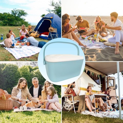 Lodówka CEGECO 20L Błękitna Kamai Kamai COOLBOX