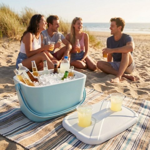 Lodówka CEGECO 20L Błękitna Kamai Kamai COOLBOX