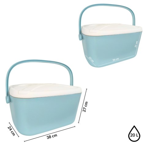 Lodówka CEGECO 20L Błękitna Kamai Kamai COOLBOX