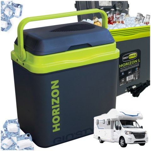 Lodówka GIO STYLE 26L Antracytowa Zielony Akcent Kamai Kamai COOLBOX