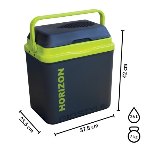 Lodówka GIO STYLE 26L Antracytowa Zielony Akcent Kamai Kamai COOLBOX