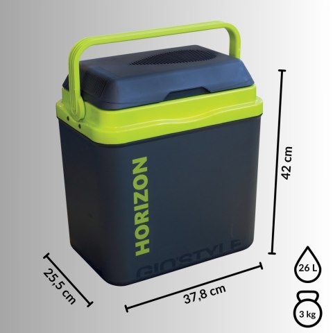 Lodówka GIO STYLE 26L Antracytowa Zielony Akcent Kamai Kamai COOLBOX