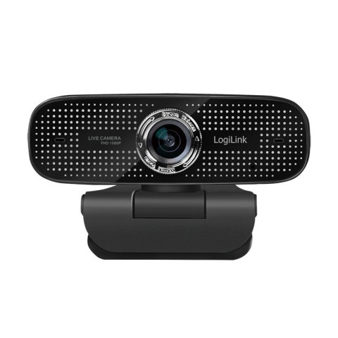 Logilink Webcam 1080p FHD Webcam + Dual-Mikro 100Â° schwarz LogiLink