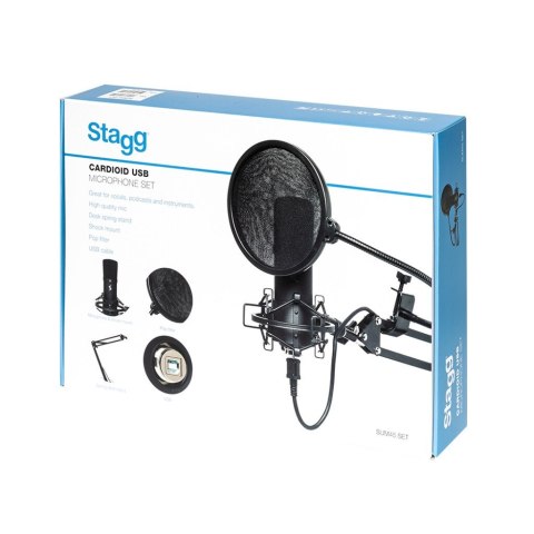 STAGG SUM45 Set - Mikrofon Pojemnościowy Usb Stagg