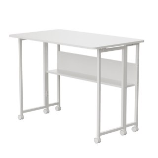Składane biurko / stolik Maclean, białe, mobilne, 100x58cm, max. 50kg, MC-126 W Maclean