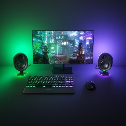 Steelseries Arena 7 zestaw głośników PC/Laptop Czarny 2.1 kan. 2-drożny Bluetooth SteelSeries